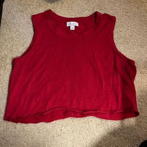 Cropped tank sweater